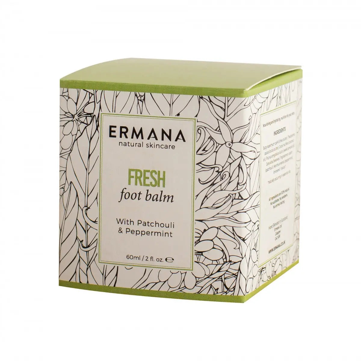 Fresh Foot Balm 60ml - Ermana Natural Skincare 