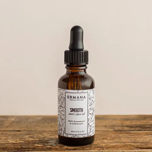 Smooth Men's Face Oil 30ml - Ermana Natural Skincare