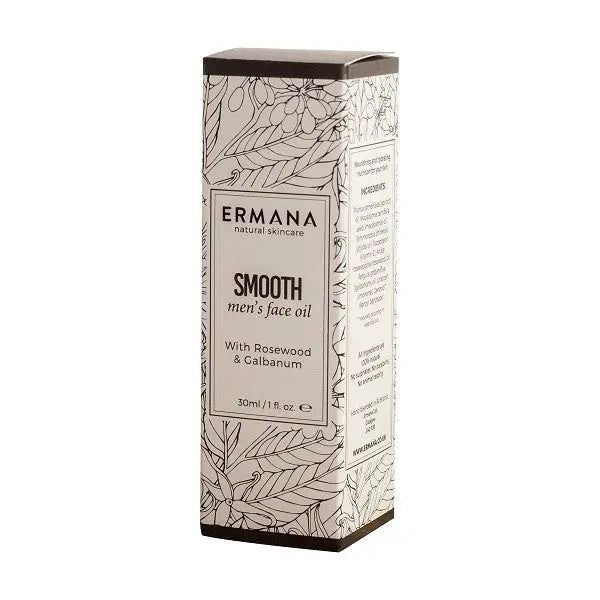 Smooth Men's Face Oil 30ml - Ermana Natural Skincare 