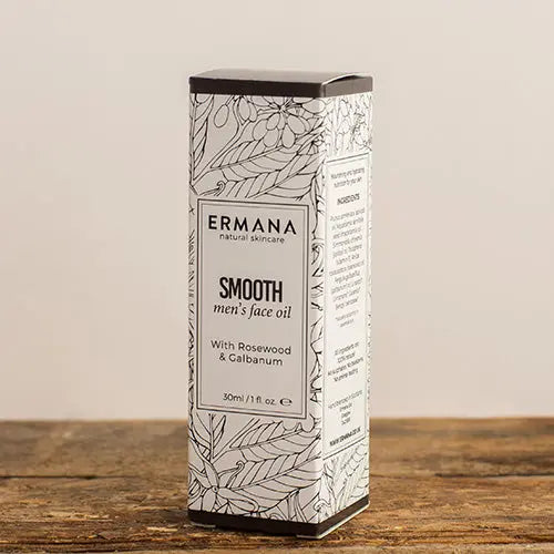 Smooth Men's Face Oil 30ml - Ermana Natural Skincare