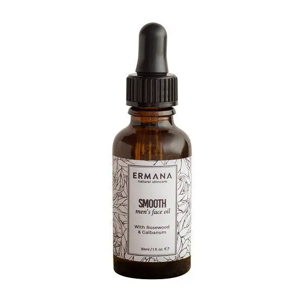 Smooth Men's Face Oil 30ml - Ermana Natural Skincare