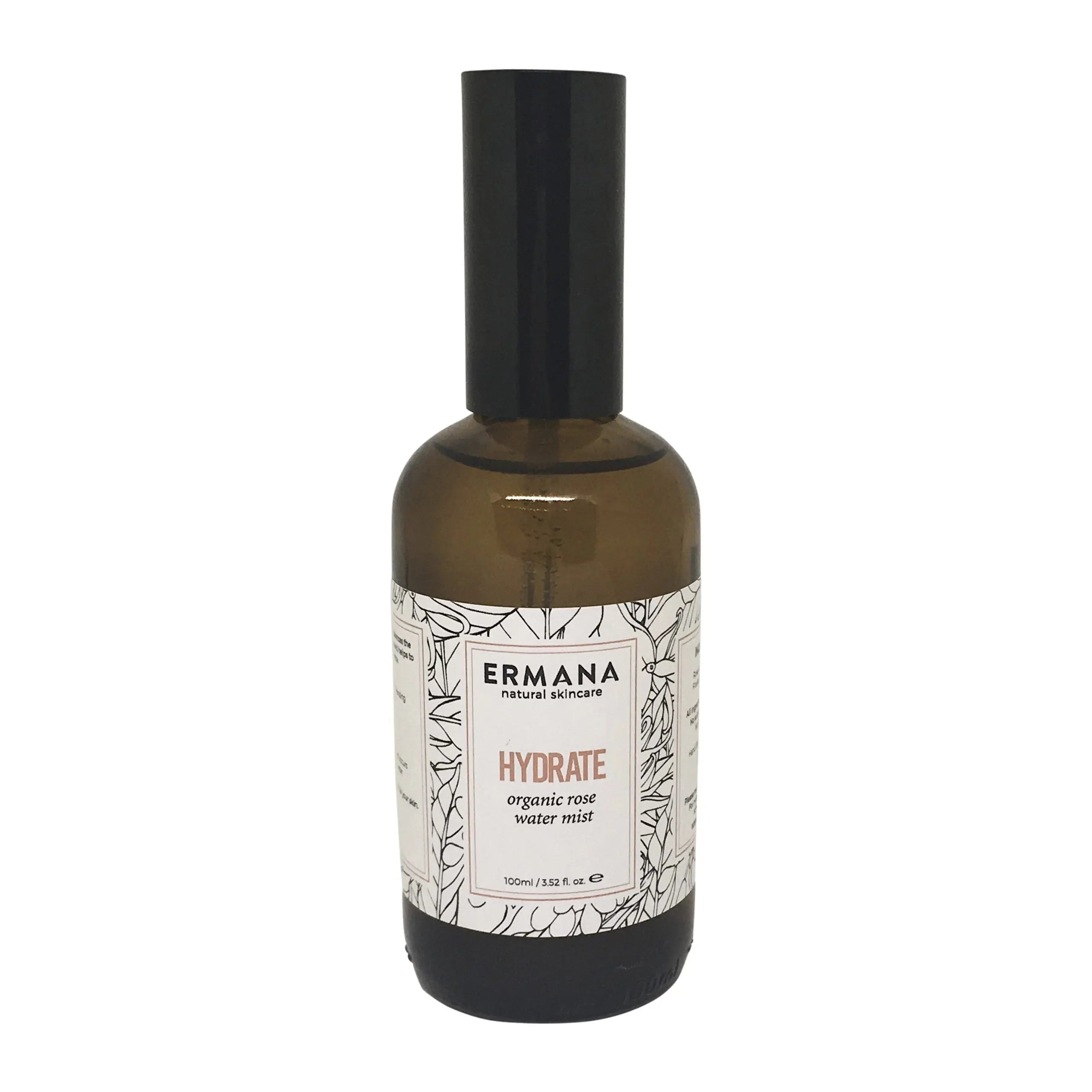 Hydrate Organic Rose Water Mist 100ml - Ermana Natural Skincare