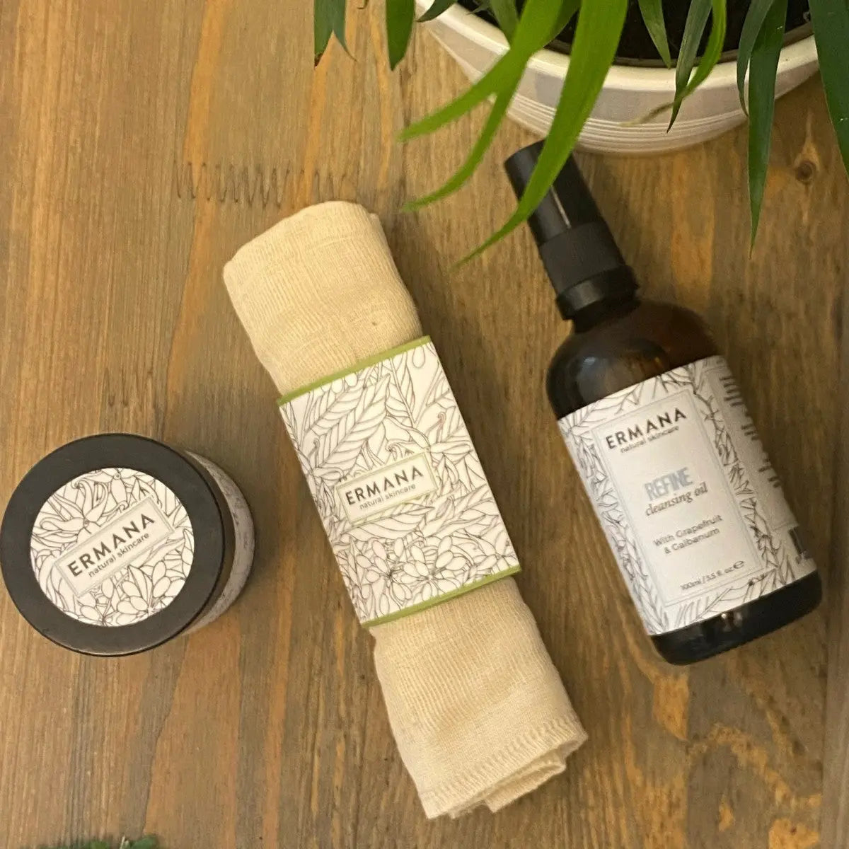 Organic Muslin Face Cloth - Ermana Natural Skincare