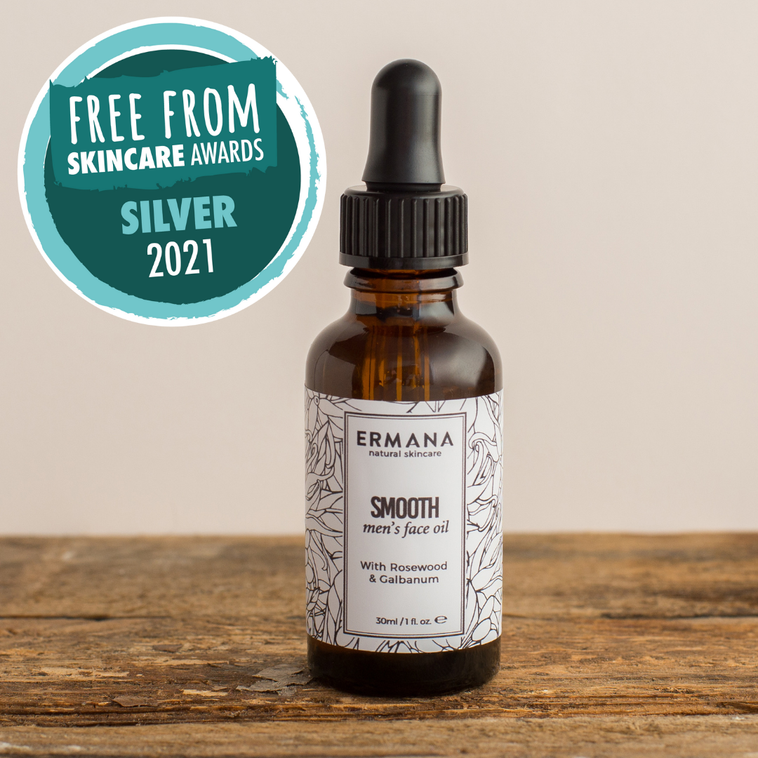 Smooth Men's Face Oil 30ml Ermana Natural Skincare
