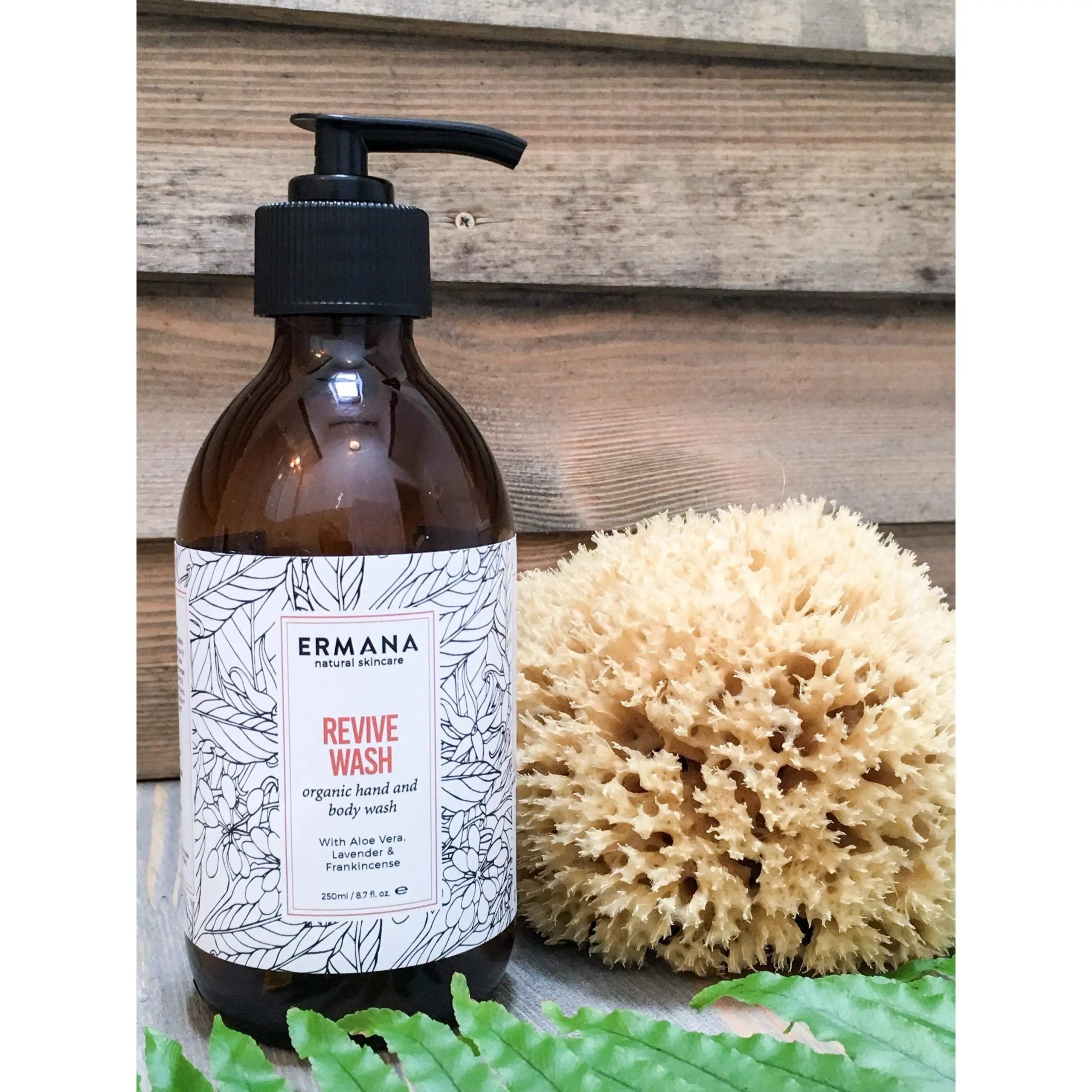 Revive Organic Hand & Body Wash  250ml - Ermana Natural Skincare 