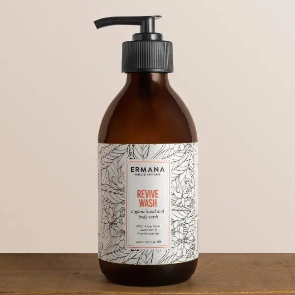 Revive Organic Hand & Body Wash  250ml - Ermana Natural Skincare 